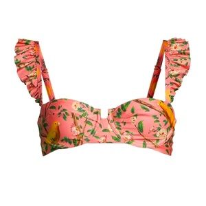 NWT Agua by Agua Bendita Print Bikini Top